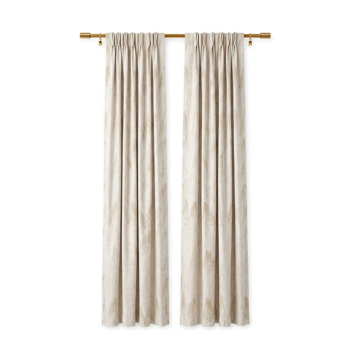 Custom Latte Icicles Jacquard Curtain