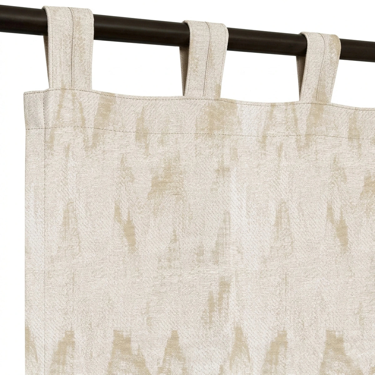 Custom Latte Icicles Jacquard Curtain - view 5
