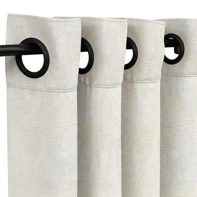 Custom Oyster Icicles Jacquard Curtain - alternate view