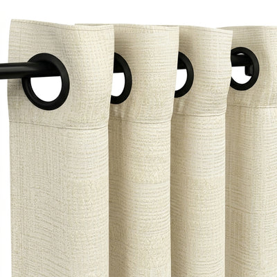 Custom Almond Pixel Textured Curtain - alternate view