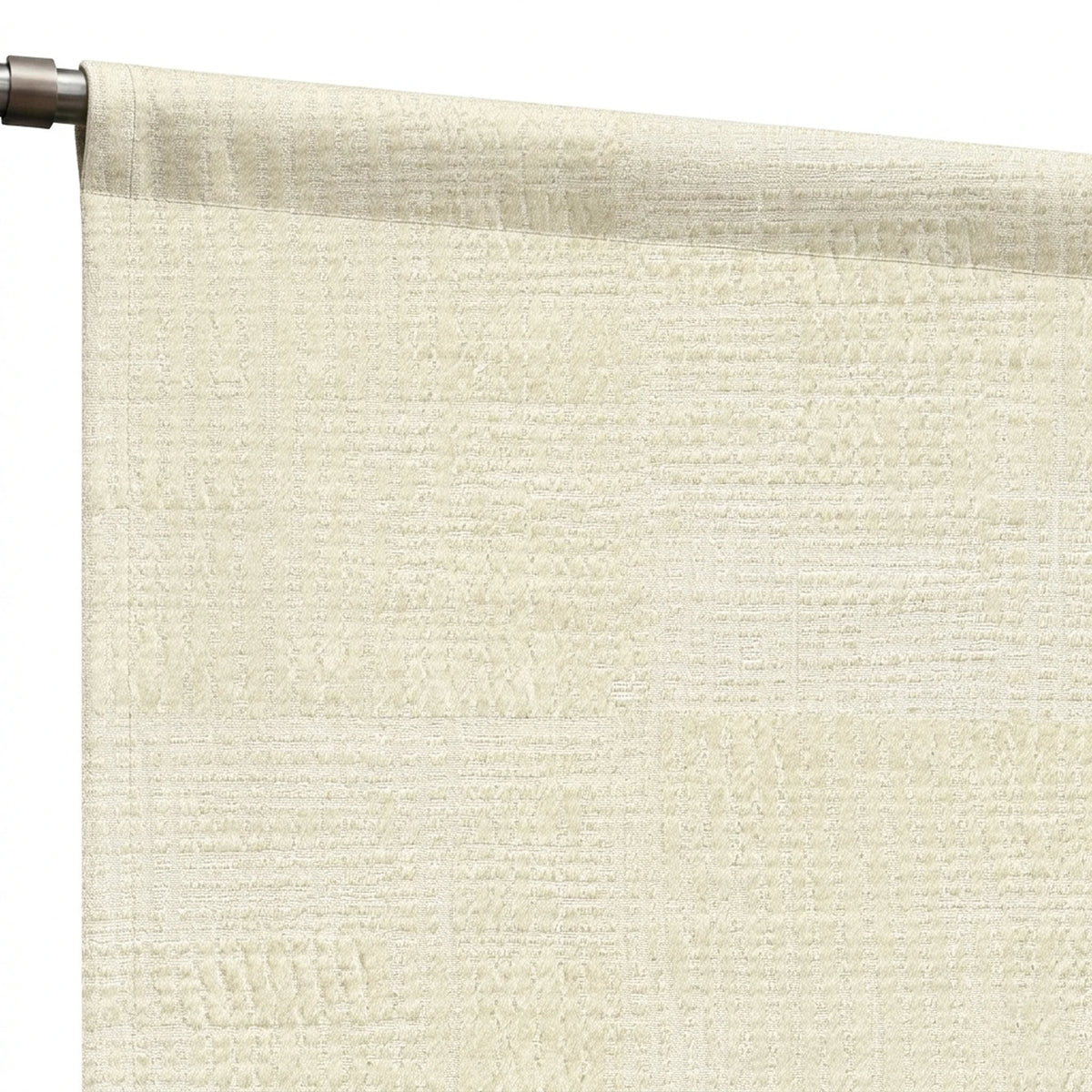 Custom Almond Pixel Textured Curtain - view 6
