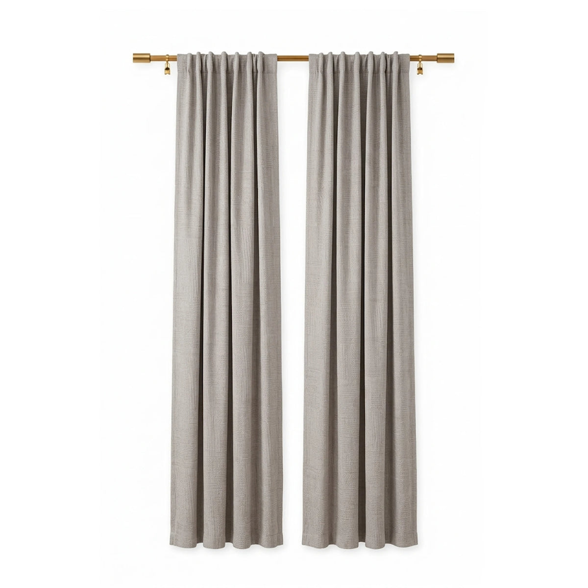 Custom Ash Pixel Textured Curtain