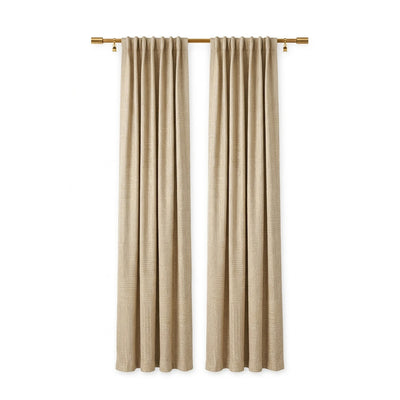 Custom Otter Pixel Textured Curtain