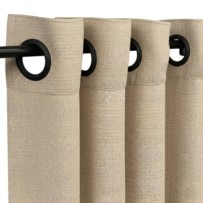 Custom Otter Pixel Textured Curtain - alternate view
