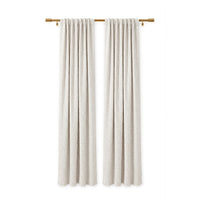 Custom Ash Snow Storm Textured Curtain