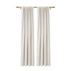 Custom Ash Snow Storm Textured Curtain