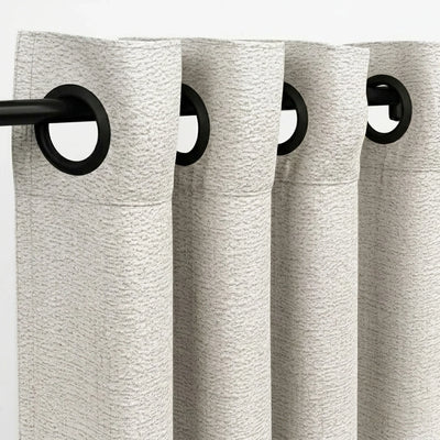 Custom Ash Snow Storm Textured Curtain - alternate view