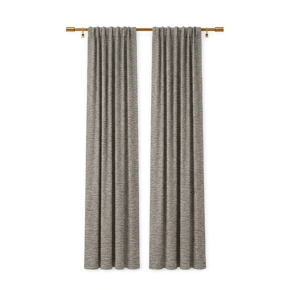 Custom Grey Arrow Textured Curtain