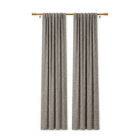 Custom Granite Snow Storm Textured Curtain