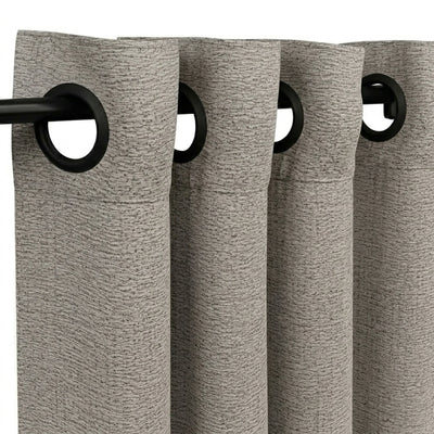 Custom Grey Arrow Textured Curtain - alternate view