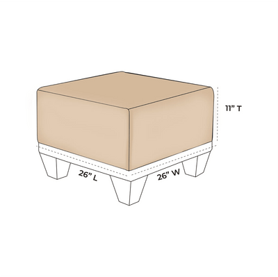OW Lee Luxe 30 Ottoman Replacement Cushions