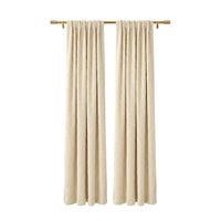 Custom Ivory Snow Storm Textured Curtain