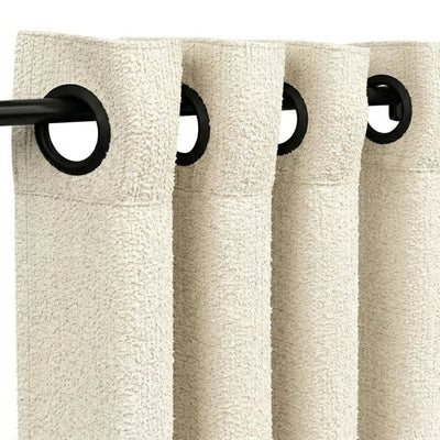 Custom Moon Stone Snow Storm Textured Curtain - alternate view