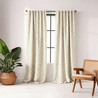 Custom Moon Stone Snow Storm Textured Curtain