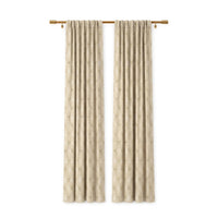 Custom Almond Tessellate Textured Curtain