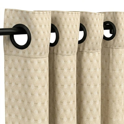 Custom Almond Tessellate Textured Curtain - alternate view