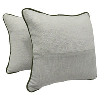 Modern Dual Tone Pillow Covers with Textured Finish (16x16, Set of 2)