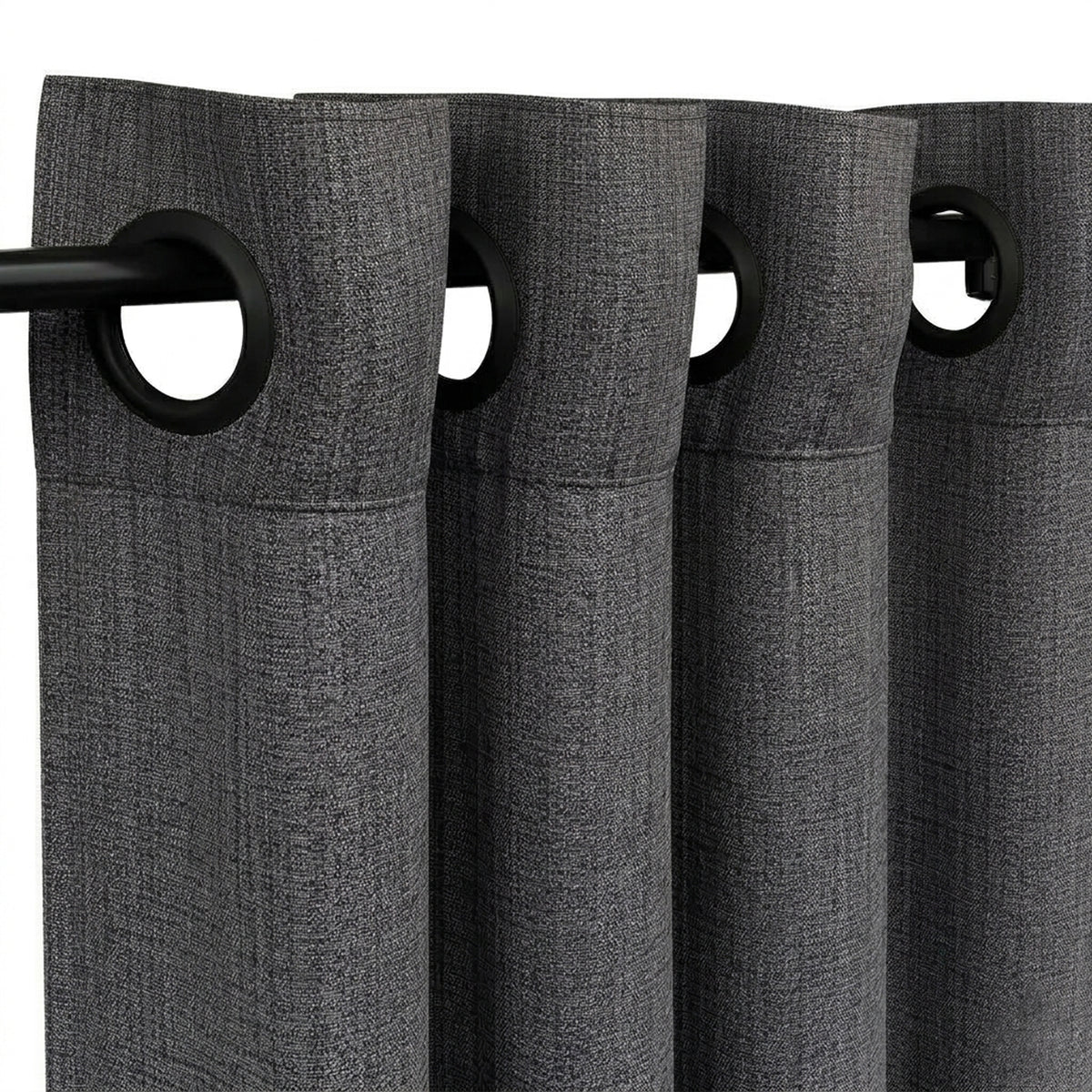 Charcoal Eco-Woven Curtain - view 4