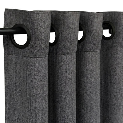 Charcoal Eco-Woven Curtain - Secondary image