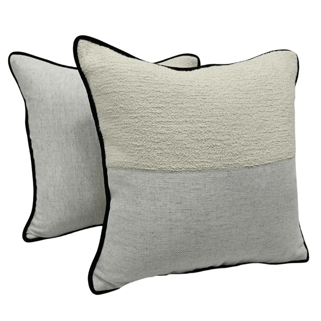 Contemporary Contrast Pillow Covers (16x16, Set of 2) | ZIPCushions
