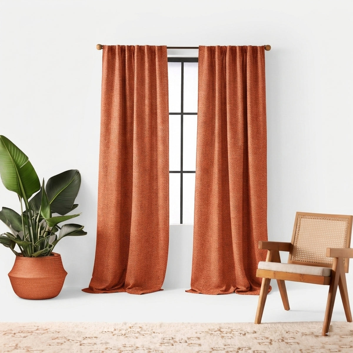 Clay Eco-Woven Curtain