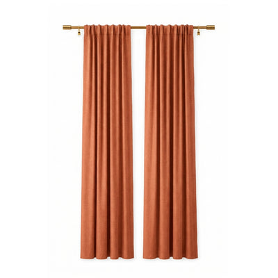 Clay Eco-Woven Curtain - Secondary image