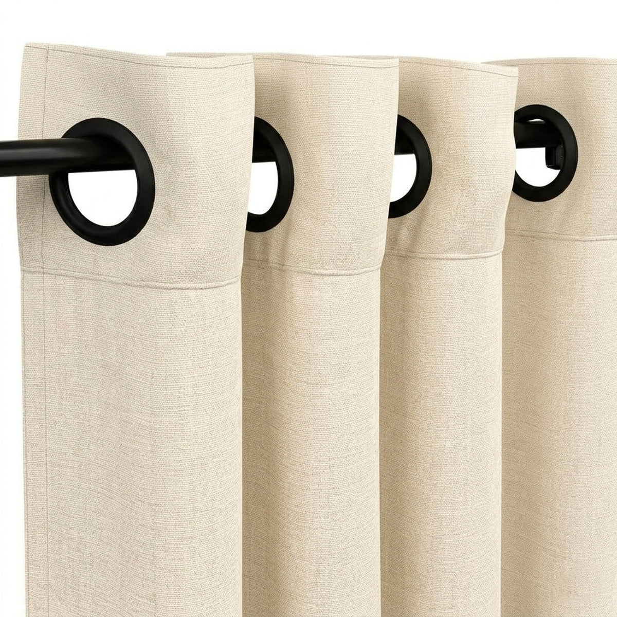 Cream Eco-Woven Curtain - view 4