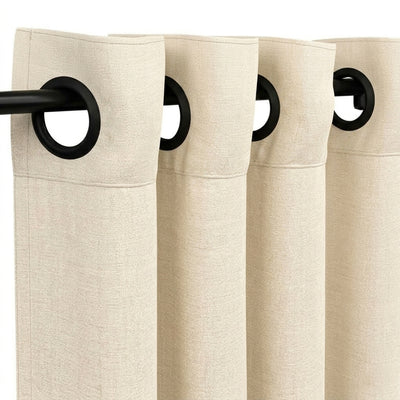 Cream Eco-Woven Curtain - Secondary image