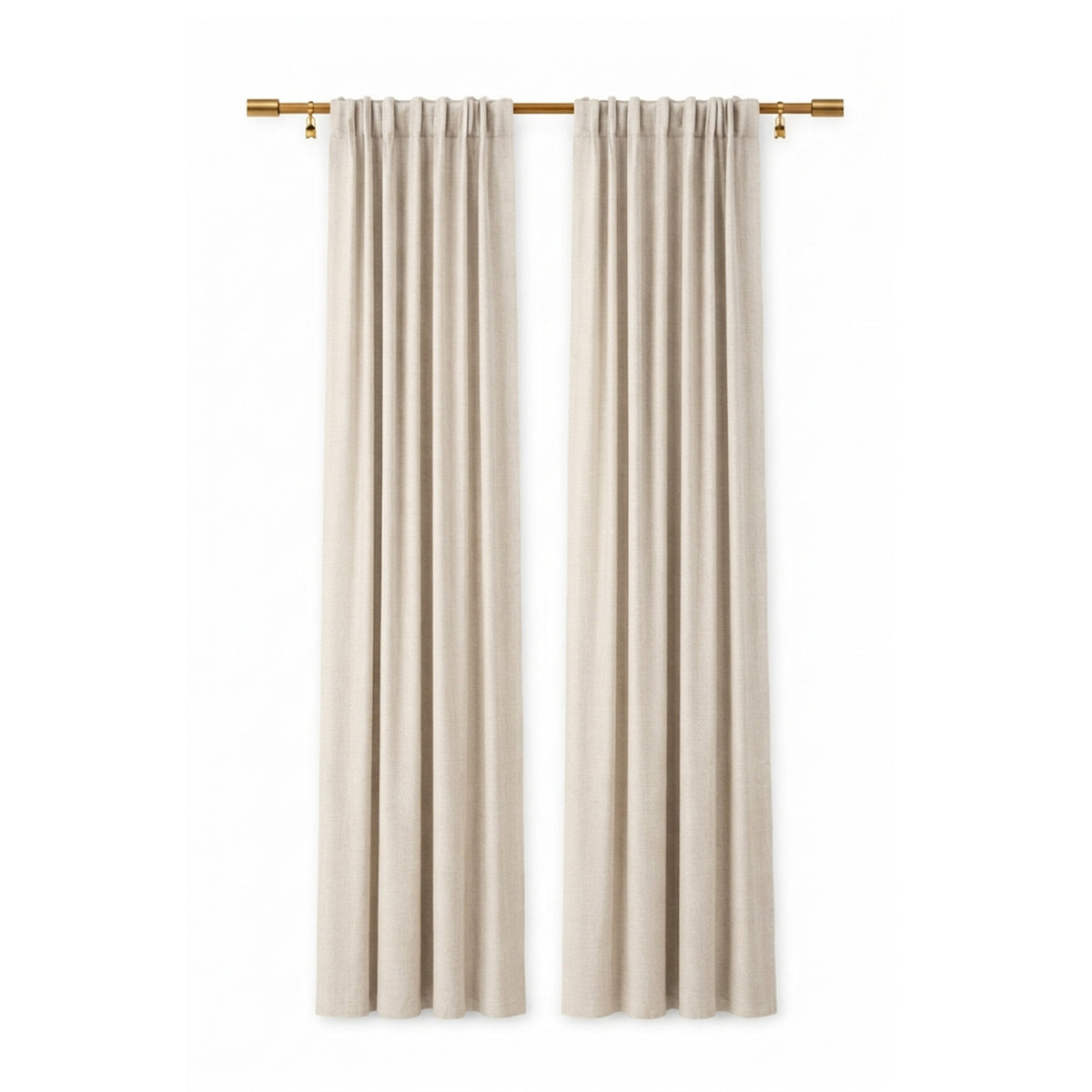 Cream Eco-Woven Curtain - view 2