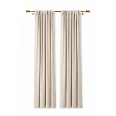 Cream Eco-Woven Curtain - Secondary image