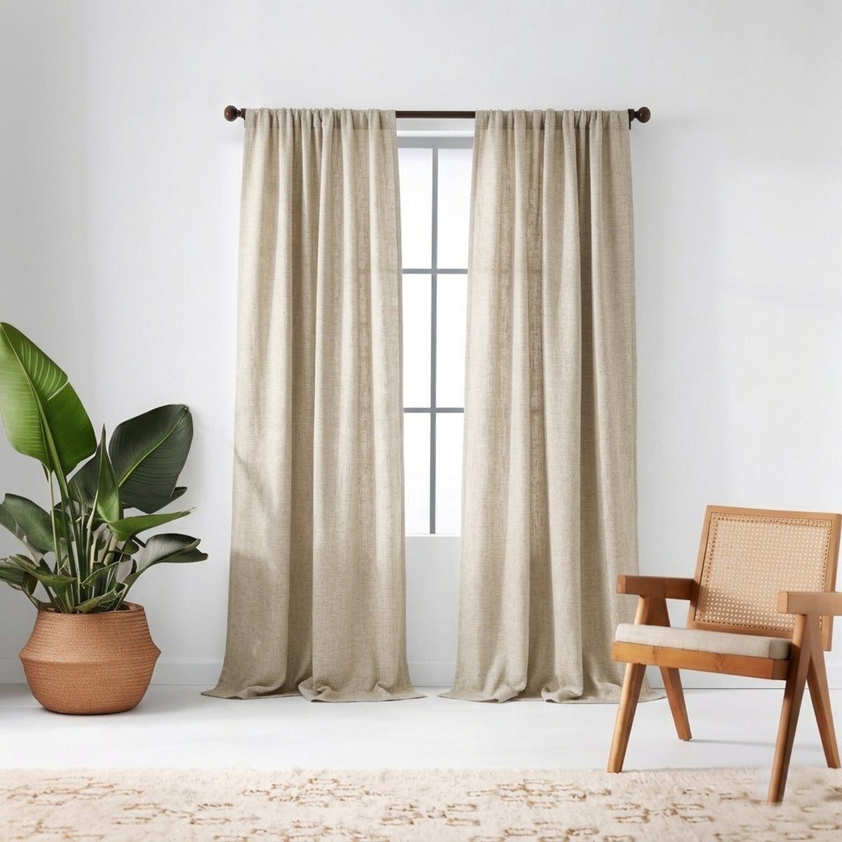 Flax Eco-Woven Curtain