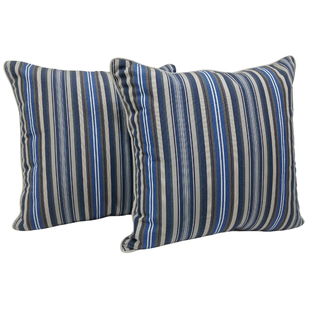 Striped Outdoor Pillow Covers (20x20, Set of 2) | ZIPCushions