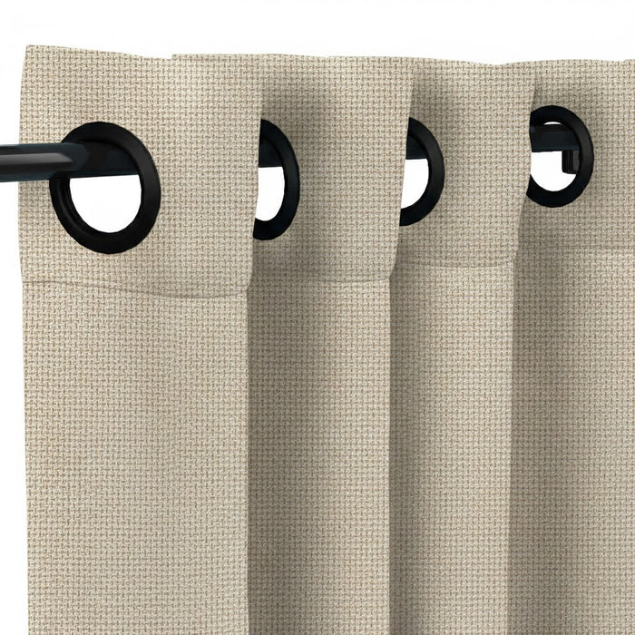 Sunbrella Bliss Sand Curtain - Image 2 | ZIPCushions