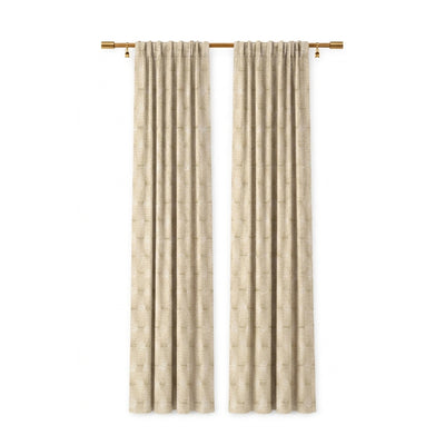 Tessellate Almond Textured Curtain - Secondary image