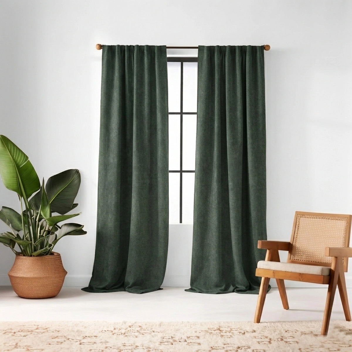 Aqua Luxury Plush Drape