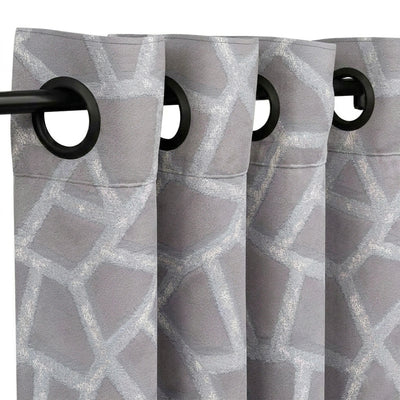 Collage Ash Jacquard Curtain - alternate view