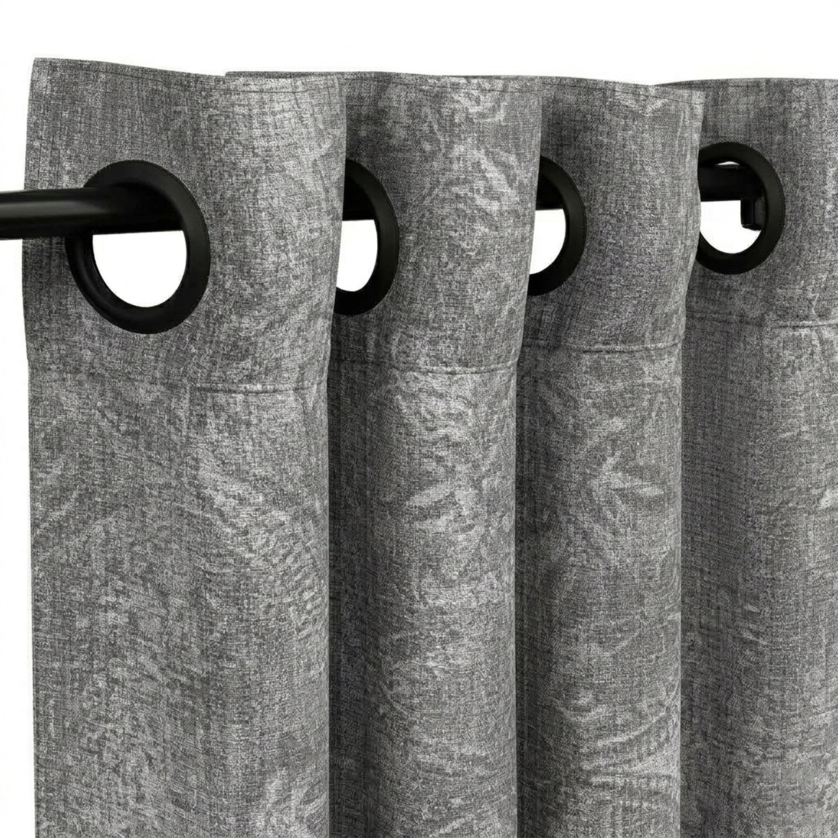 Ash Grandiose Cotton Blend Curtain - view 4