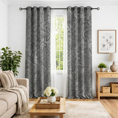 Ash Grandiose Cotton Blend Curtain