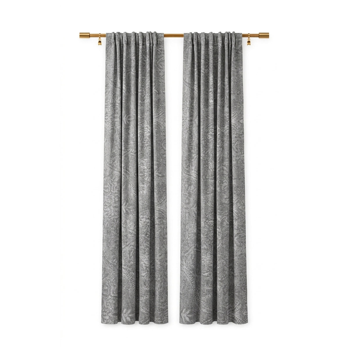 Ash Grandiose Cotton Blend Curtain - view 2
