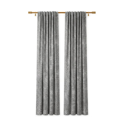 Ash Grandiose Cotton Blend Curtain - Secondary image