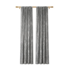 Ash Grandiose Cotton Blend Curtain - alternate view