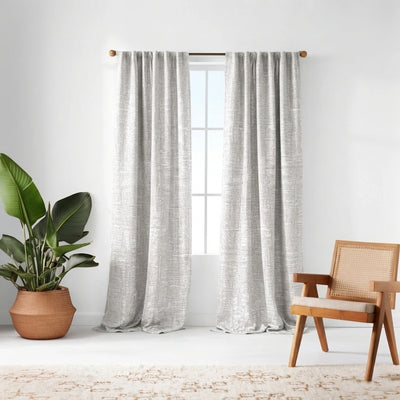 Graphic Ash Weave Curtain - Primary image