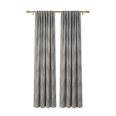 Icicles Ash Jacquard Curtain - Secondary image
