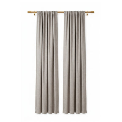 Pixel Ash Textured Curtain - Secondary image