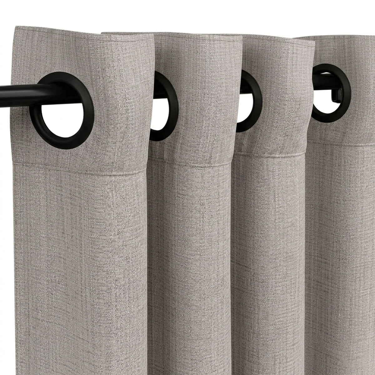 Pixel Ash Textured Curtain - view 4