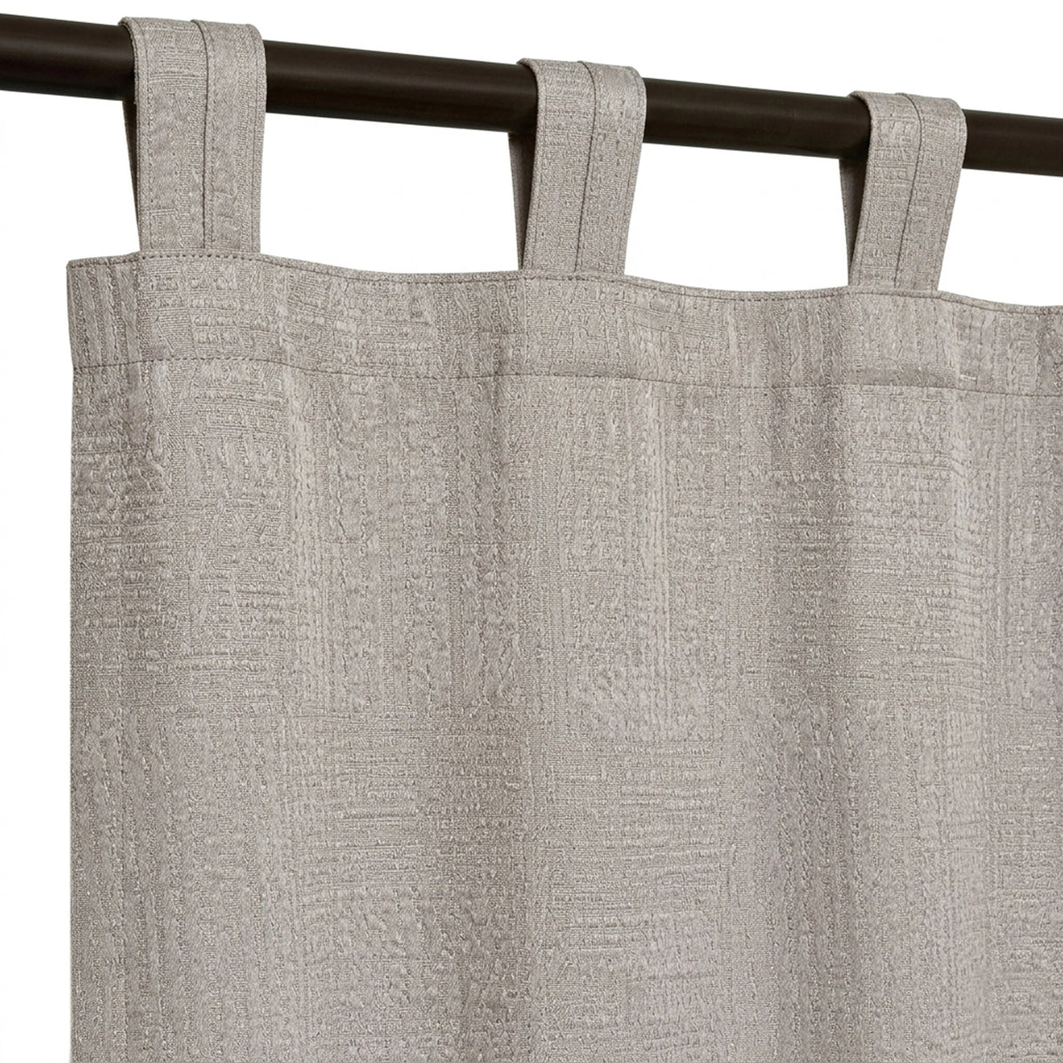 Pixel Ash Textured Curtain - view 5
