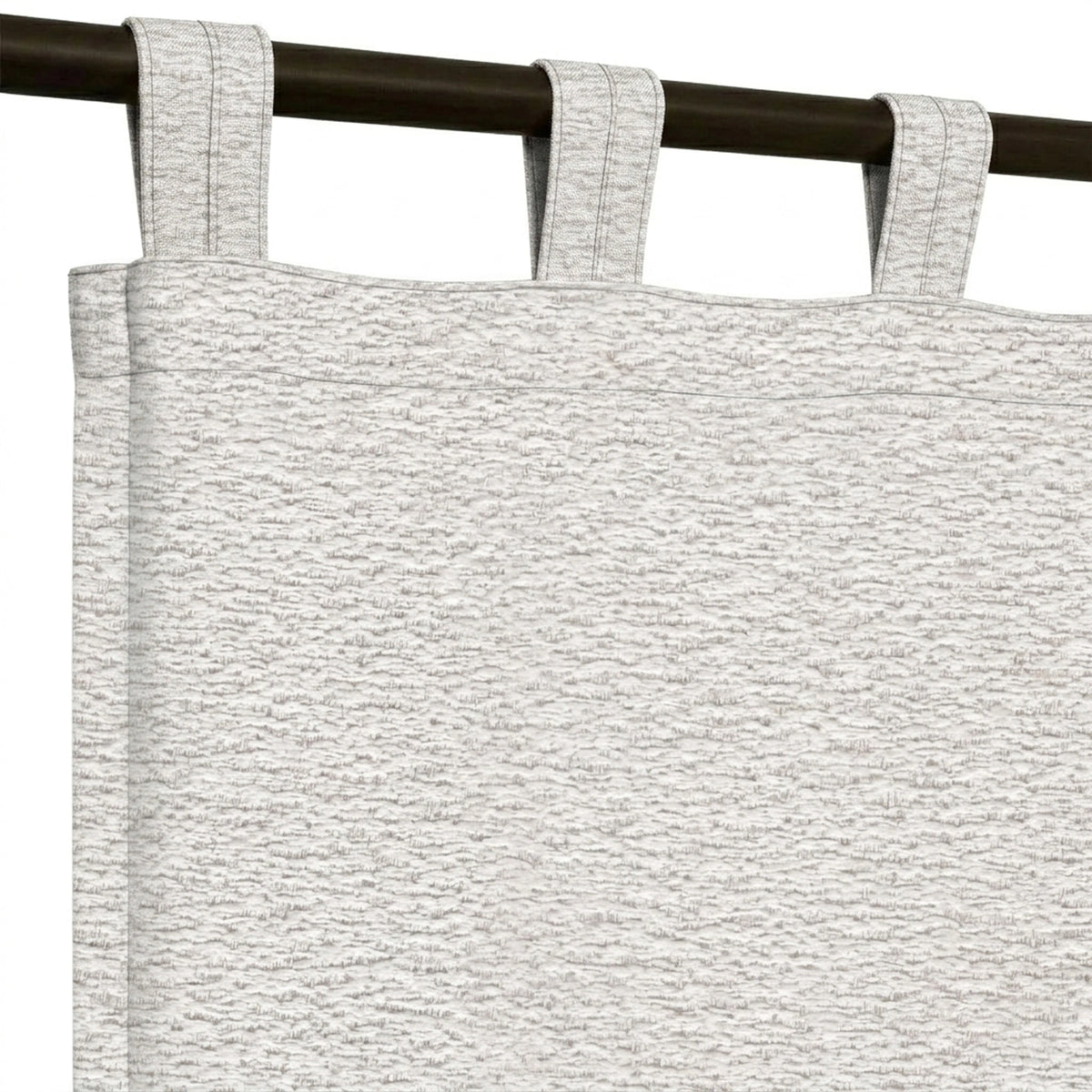 Snow Storm Ash Textured Curtain - view 5