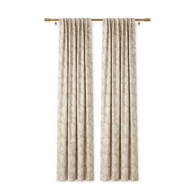 Collage Assort Jacquard Curtain - Secondary image