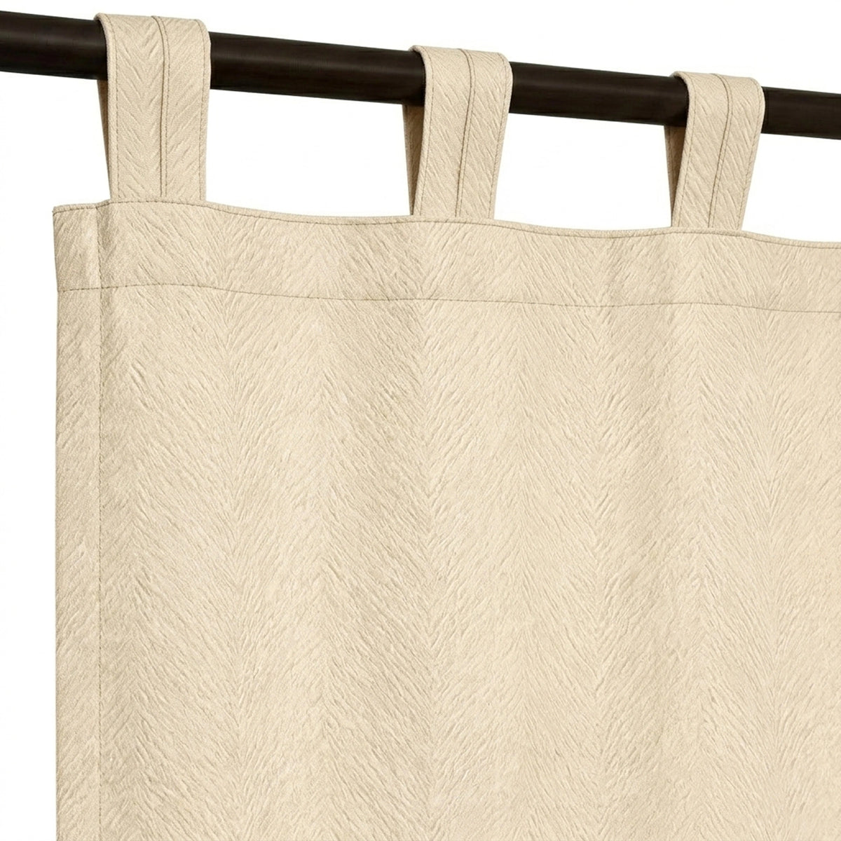 Arrow Beige Textured Curtain - view 5