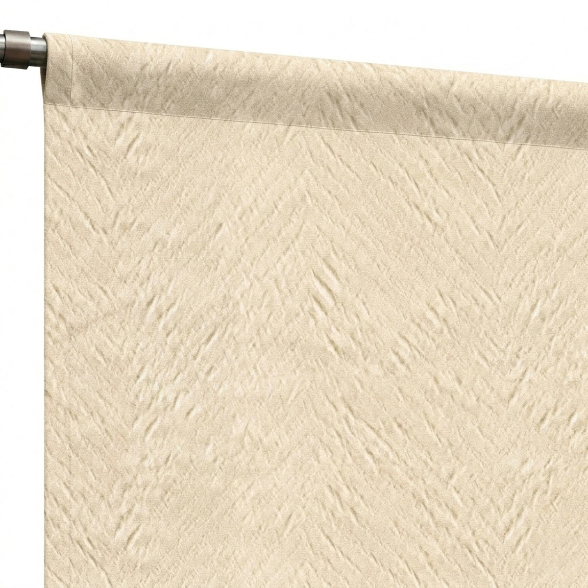 Arrow Beige Textured Curtain - view 6